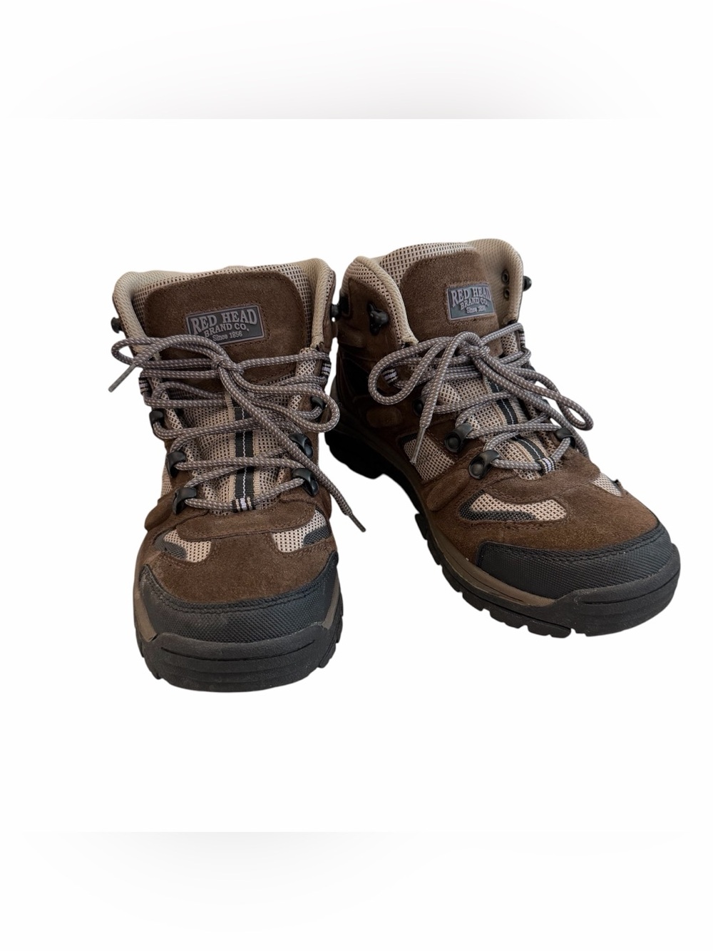 RedHead Women’s Brown and Tan Leather Ankle Lace Up Hiking Boots Sz 10M GUC